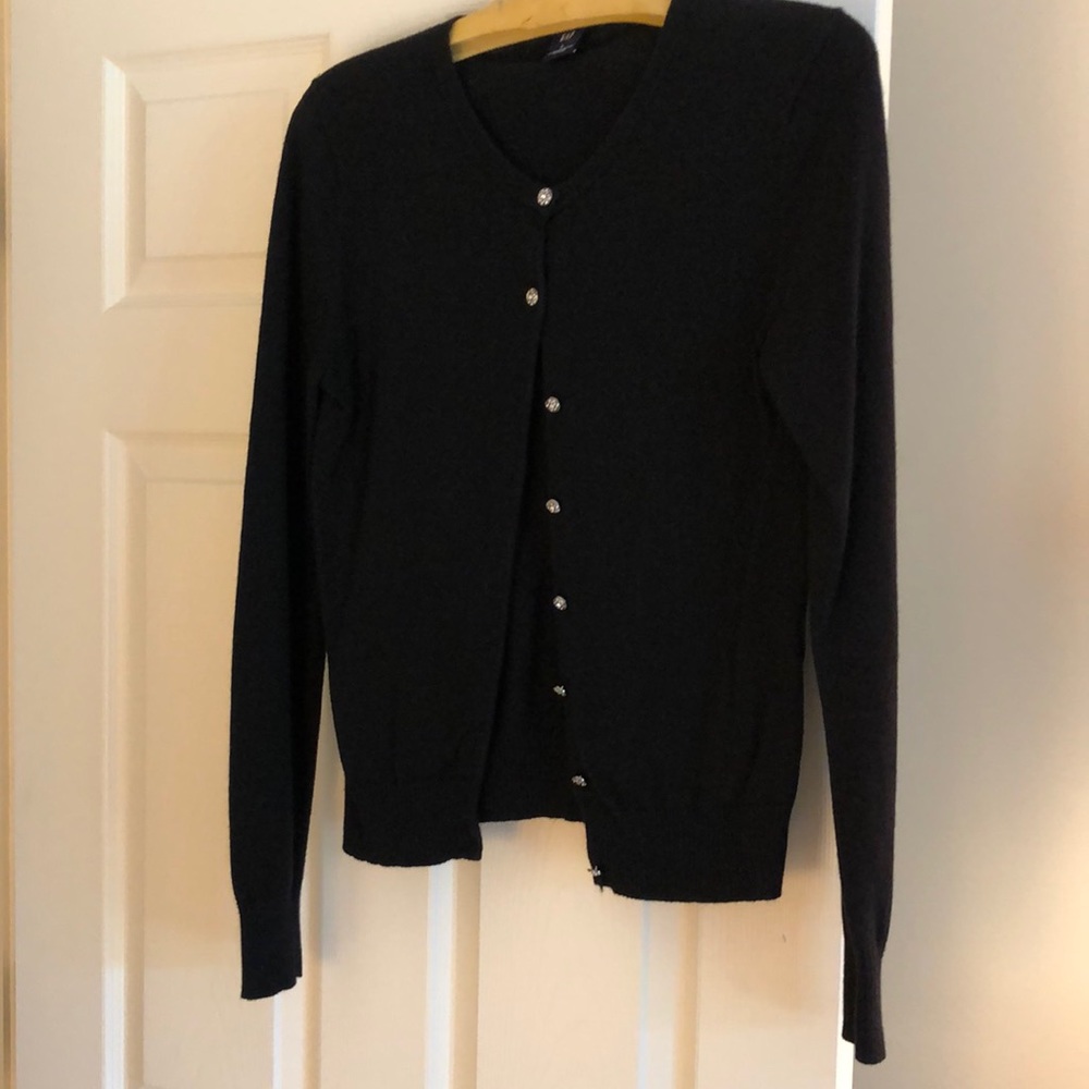 Black cardigan